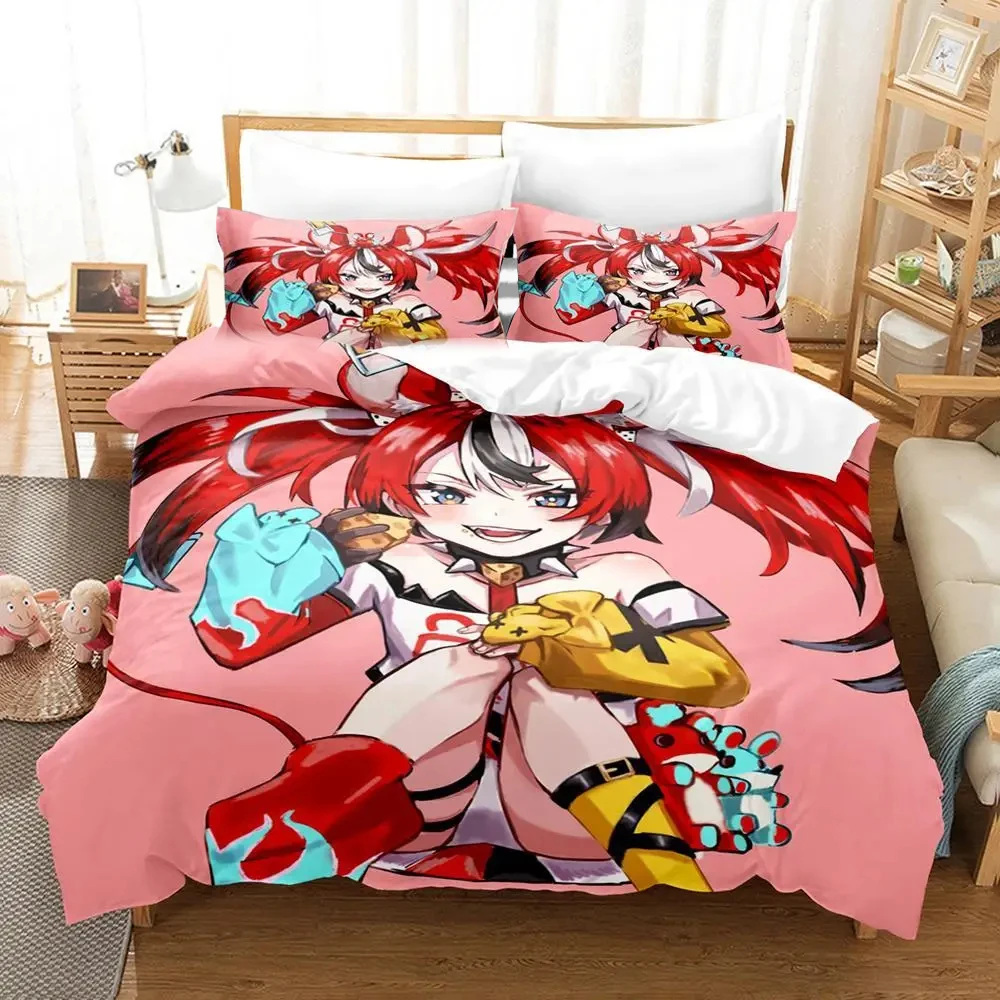 Imagem -04 - Print Conjunto de Cama para Adultos Capa de Edredão Cama Colcha Fronha Consolador Rei Queen Size Cama Anime Presentes para Meninos 3d