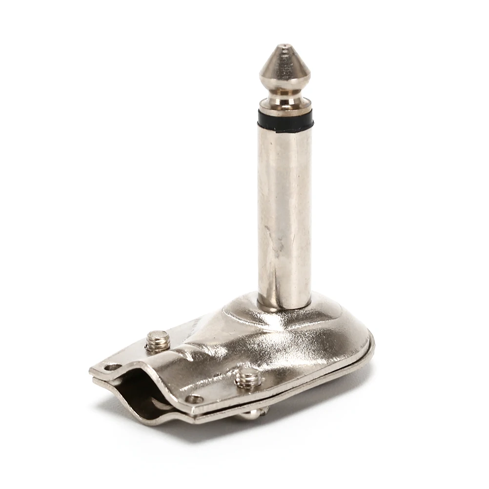 Microphone Amplifier Connector 6.35mm Mono Jack Right Angle Guitar Plug 90-degree Elbow Two-core Audio Effect Pedal Connector