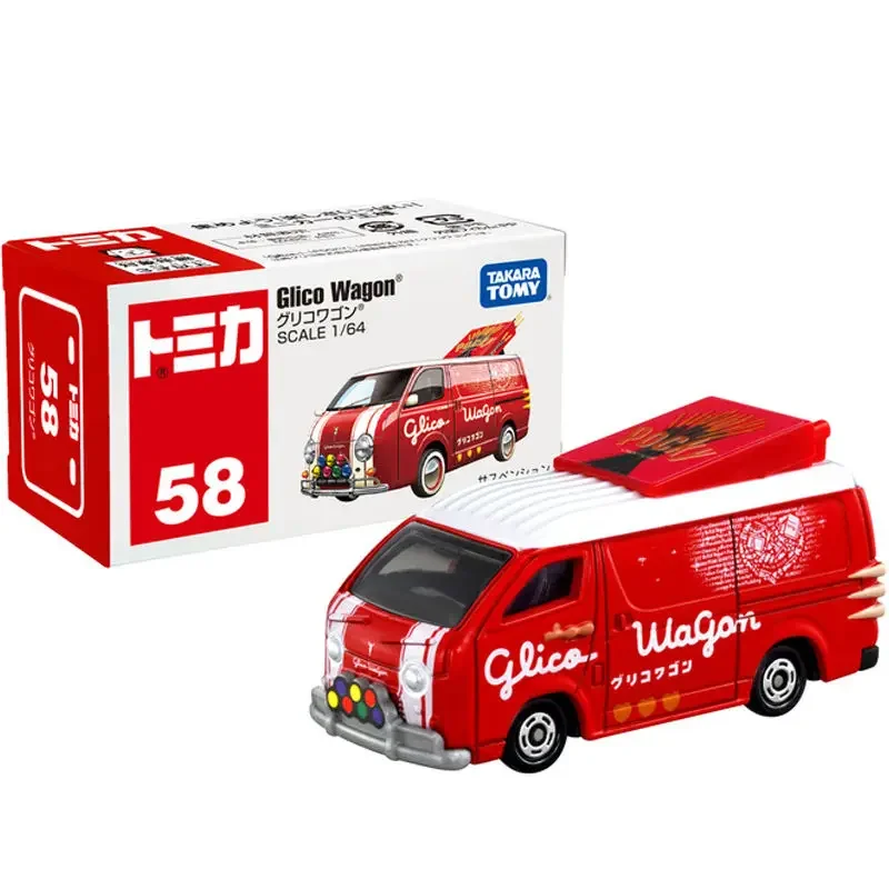 TAKARA TOMY Tomica No.58 Glico Wagon 1/64 Alloy Motor Vehicle Diecast Metal Model Cars Kids Xmas Gift Toys for Boys