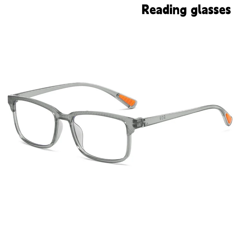 Fashionable Square-Frame Glasses, Anti-Fall, Anti-Blue Light Reading Glasses for Middle-Aged and Elderly Men and Women