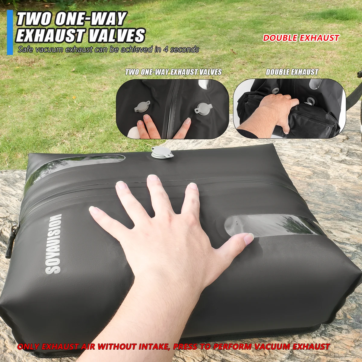 

Luggage Vacuum Compression Bag for Clothes, Backpacks and Boarding Bags, Travel Vacuum Sealed Bag for Riding Travel Business