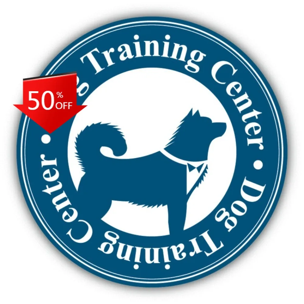 Dog Training Center Emblem Aesthetic Car Laptop Window Bumper Waterproof Vinyl Decal Sticker Cute Cool Cute Cool Retro Unique