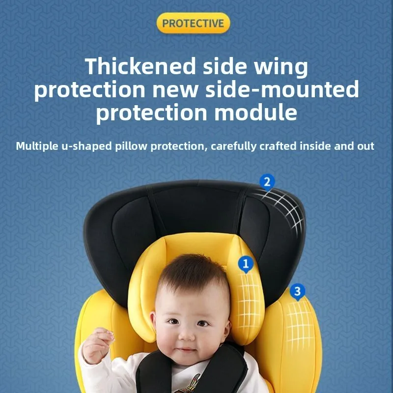 مقعد أمان للسيارة للأطفال، مقعد محمول عالمي بسيط لعمر 0-12 سنة #3
