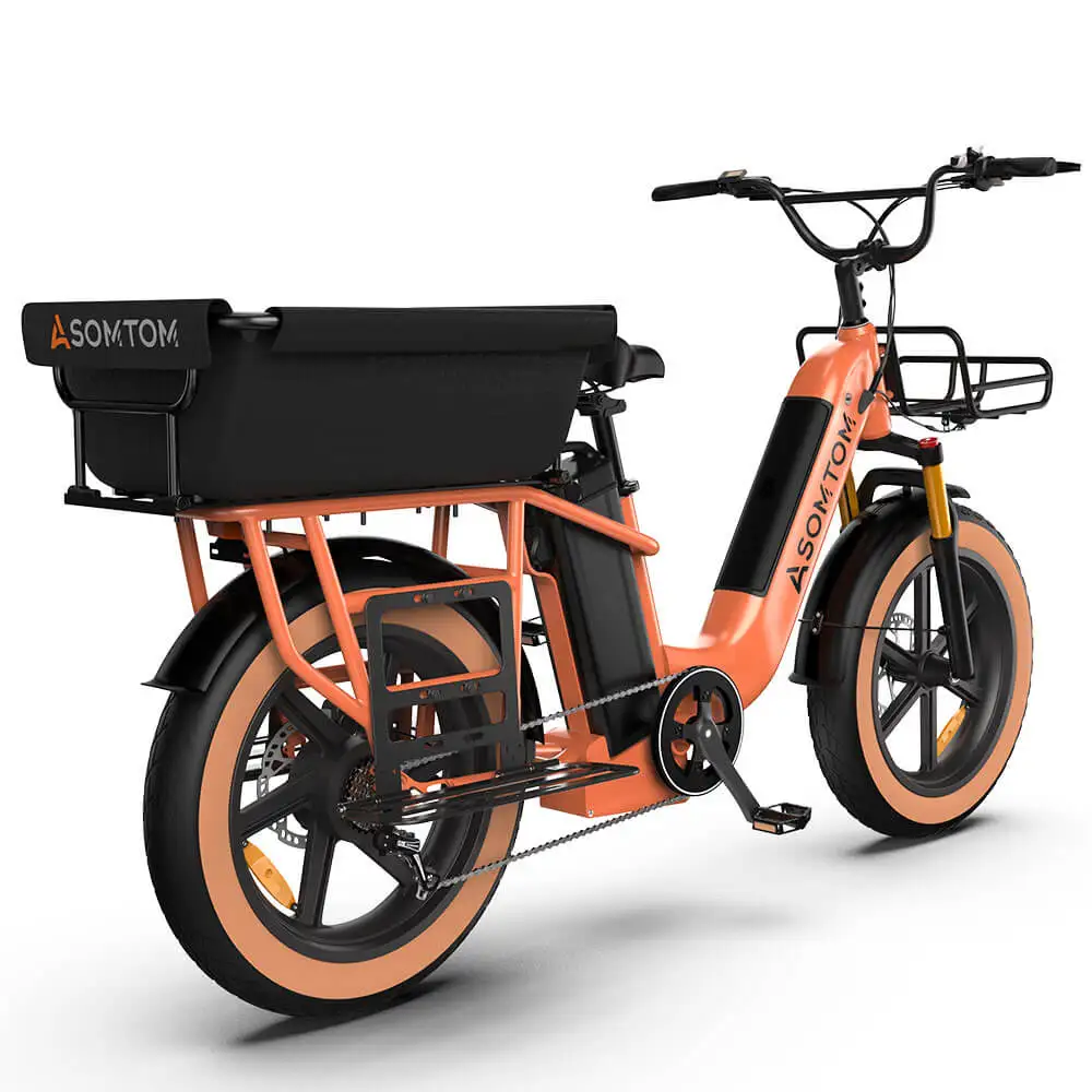 MAMMOTH Two Lithium Battery Ebike High End Series 750W 26inch Beach Snow Fat Tire Mountain Dirt Cargo Electric Bike for Adult