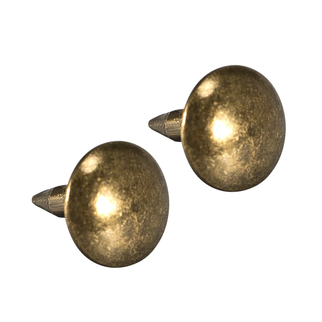 UXCELL 100Pcs Upholstery Nails Tacks 6/7/9/11/14/19mm Dia Retro Round Thumb Push Pins Bronze Tone for Furniture Sofa Headboards