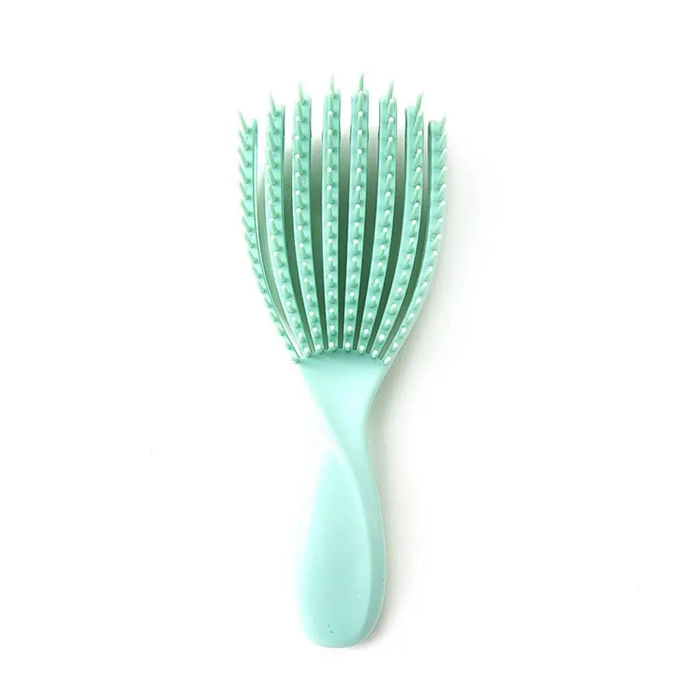 Portable Hair Comb Elastic Hollow Massage Fluffy Comb Pure Anti-static Color Massage Comb Non-knotting Home Flexible R5B6