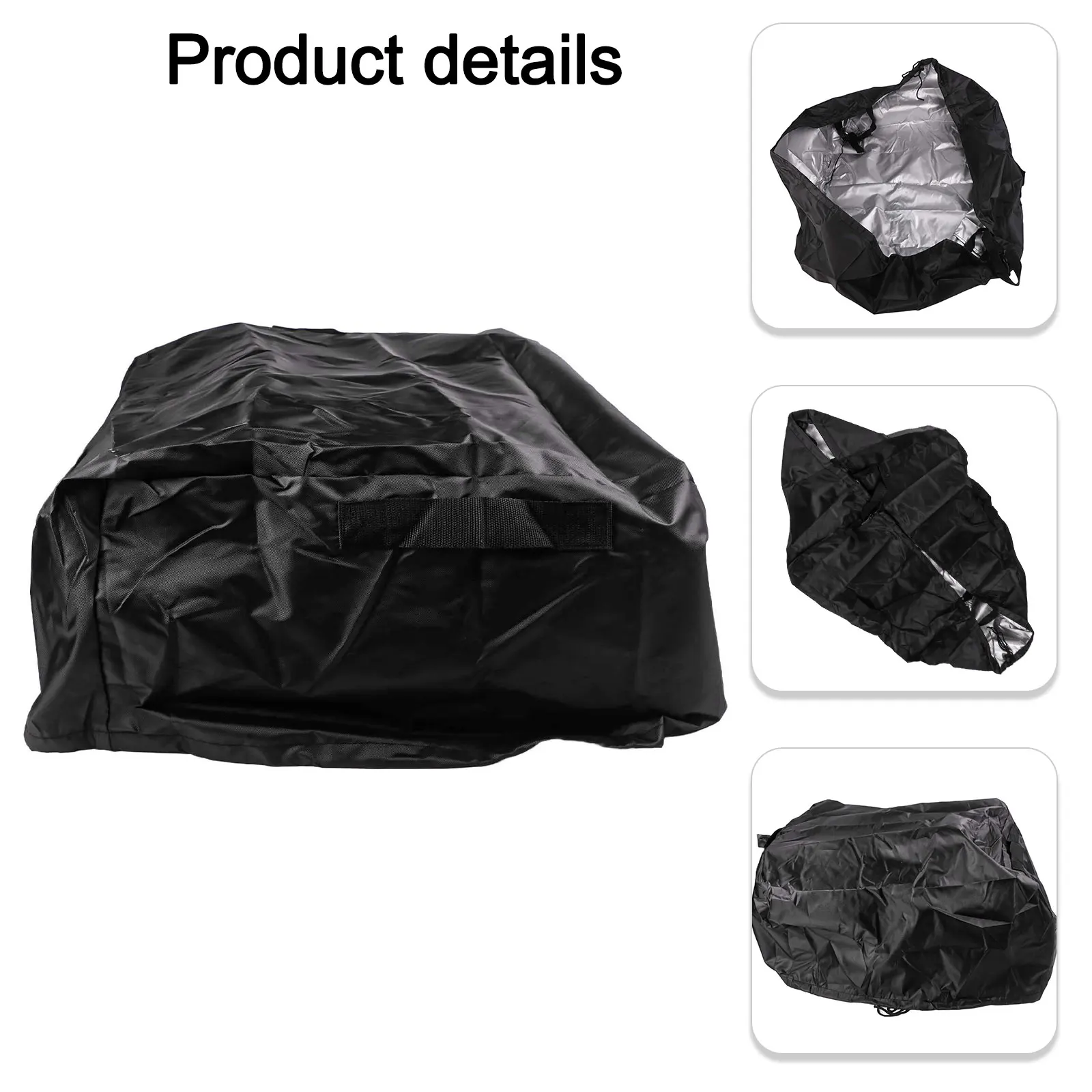 Cubierta para horno de Pizza a prueba de polvo, 58 58, 28cm, cubierta para horno de Pizza a Gas, prácticos asas con cordón en ambos lados, cocina al aire libre