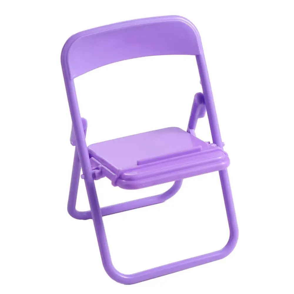 Cute Plastic Mobile Phone Holder ABS Mini Chair Mini Chair Phone Stand Decorative Protable Mini Phone Holder Women