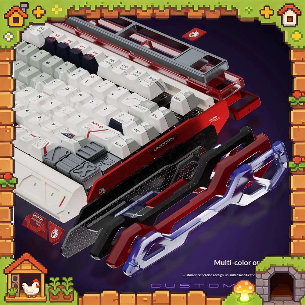 

PIIFOX AS-KB-FN75 Wired Keyboard aluminium alloy 8K HZ Magnetic Axis Keyboard Double Ended Drive For VALORANT Pc Accessories