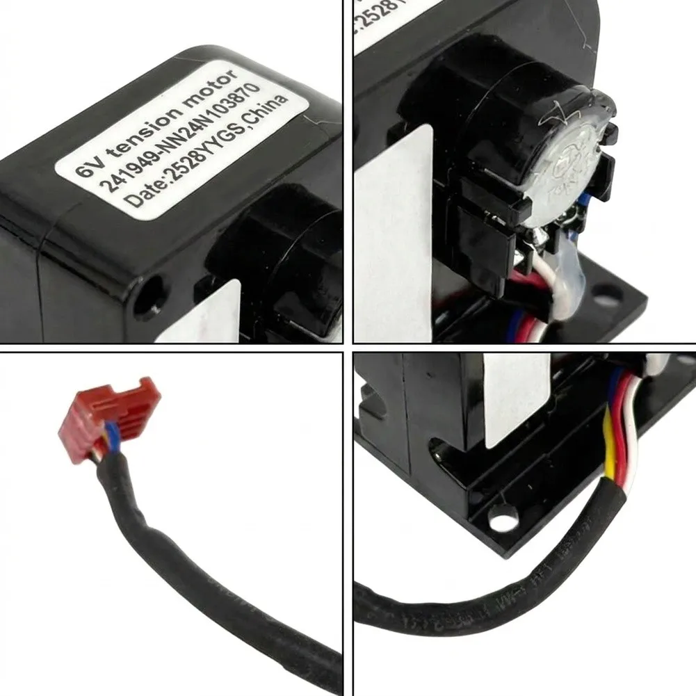 6V For Elliptical Resistance Motor for Treadmills Direct Replacement for Part 241949 Plastic Metal Construction Black