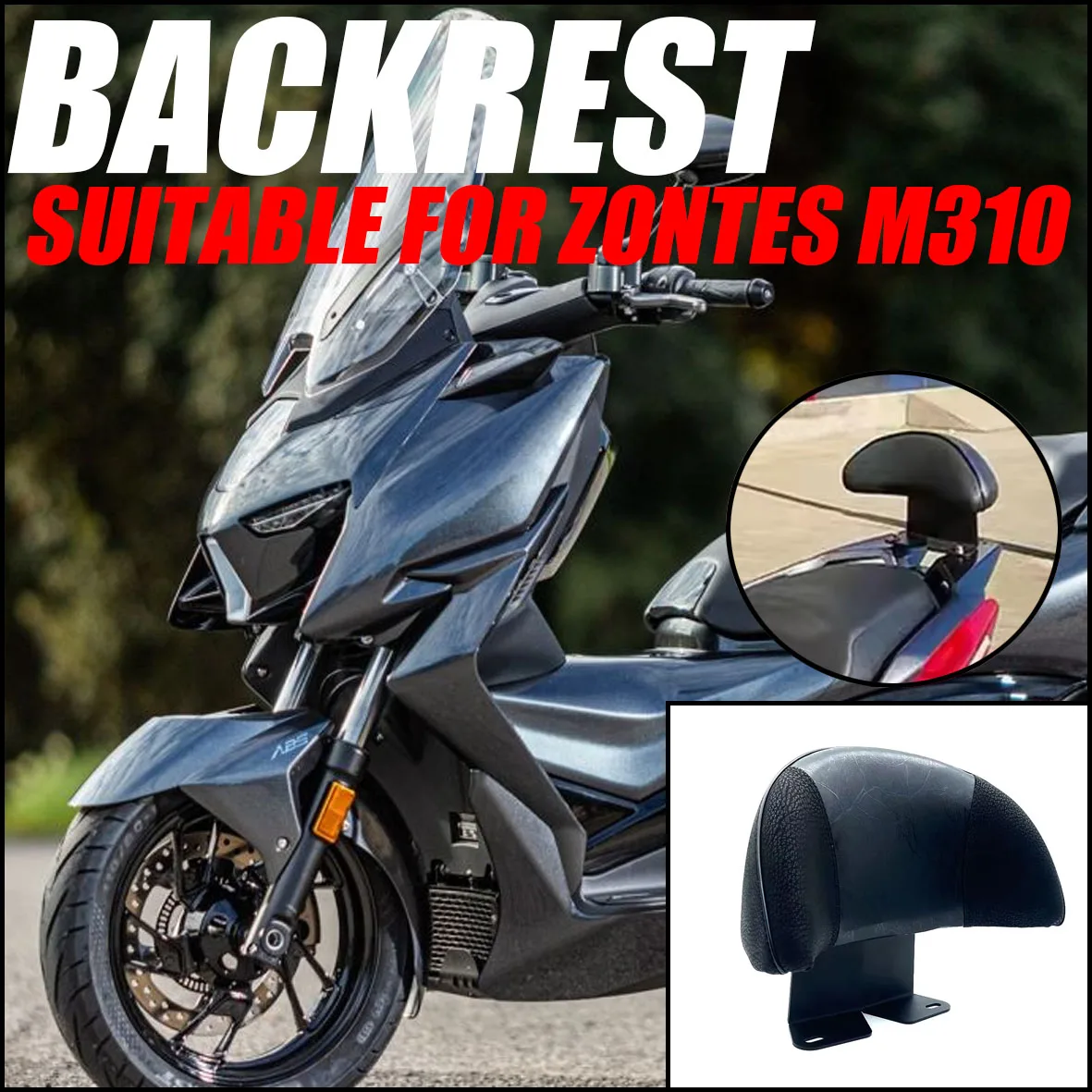 

Rear Passenger Backrest Mounting for Motorcycle Fit for Zontes M310 ZT-310M ZT-M310 M310 310 M ZT310M New