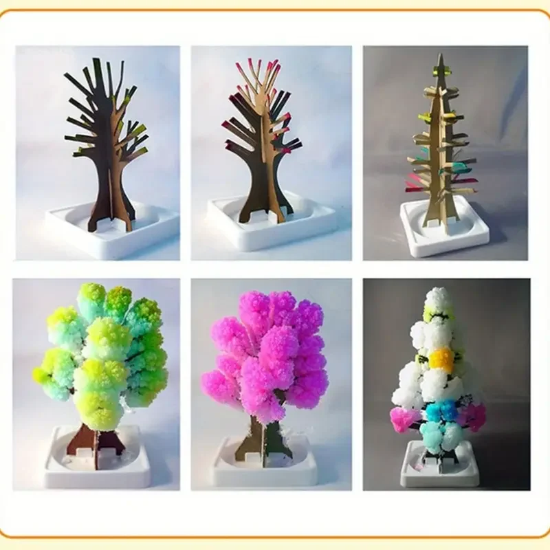 Magic Sakura Tree Mini Paper Tree Magic Growing Christmas Tree Heart Tree Magic Tree DIY Cultivo Cultivo Regalo de Juguete para niños Decoración del