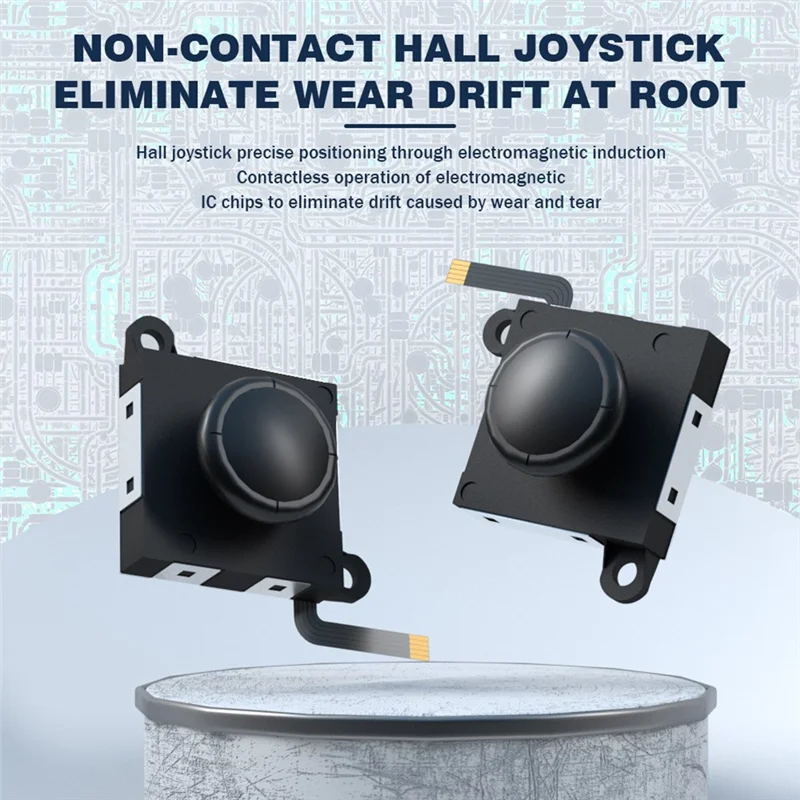 Новейший джойстик с эффектом Холла, 2 шт., для Nintendo Switch/Lite/OLED Joycon, аналоговый джойстик, электромагнитный джойстик для зала без дрейфа