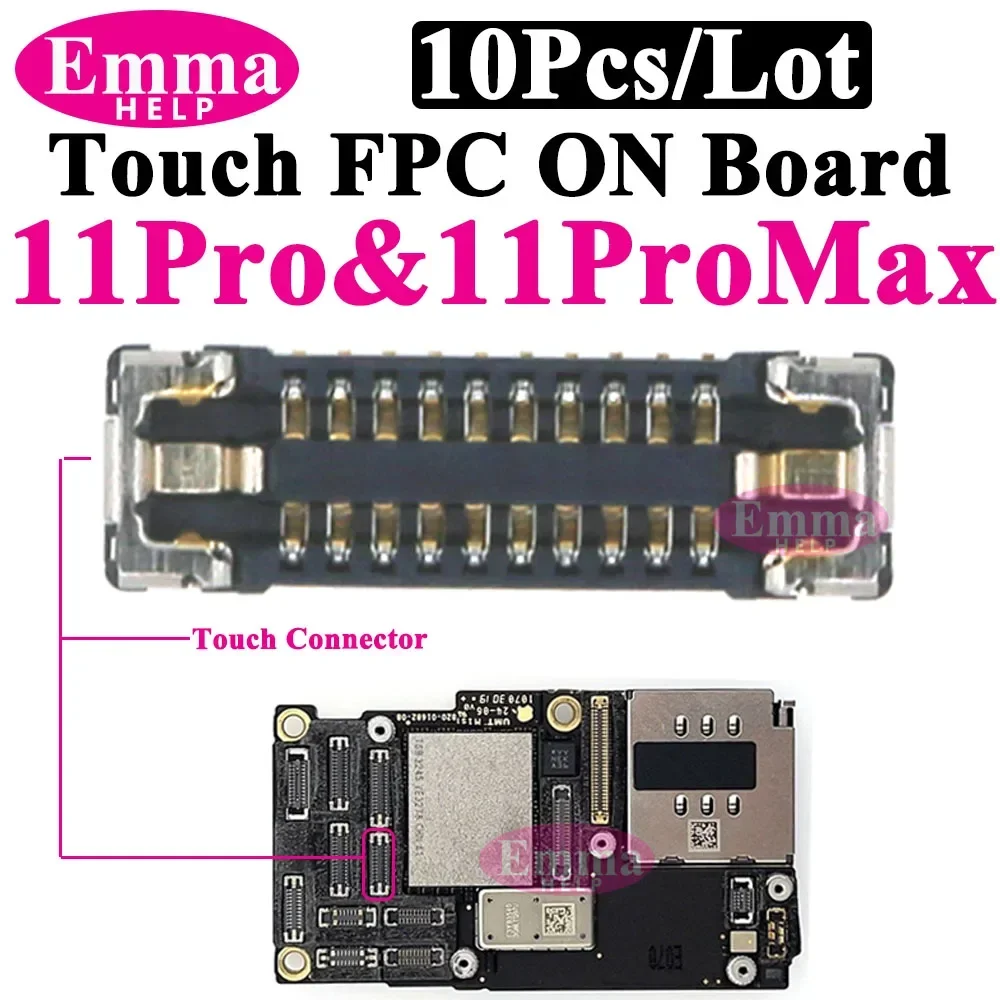 Touch Screen FPC Connector On Logic Board for iPhone 14 Pro Max 13 12 11 X XR XS FPC LCD Display digitizer Socket on Motherboard