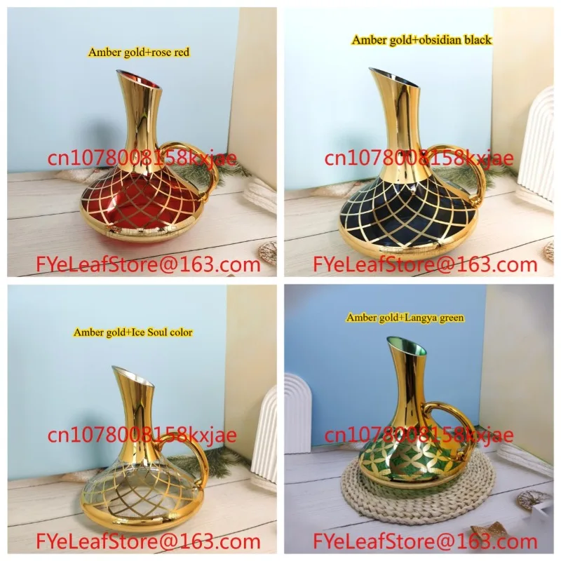 

Glass Bottle Decanter Tall Red Wine Glass Wine Set