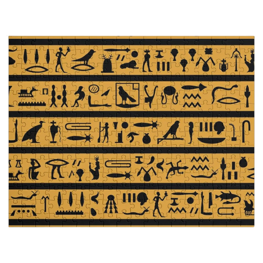 

Egyptian Hieroglyphs Jigsaw Puzzle Wood Photo Personalized Wood Animals Christmas Gifts