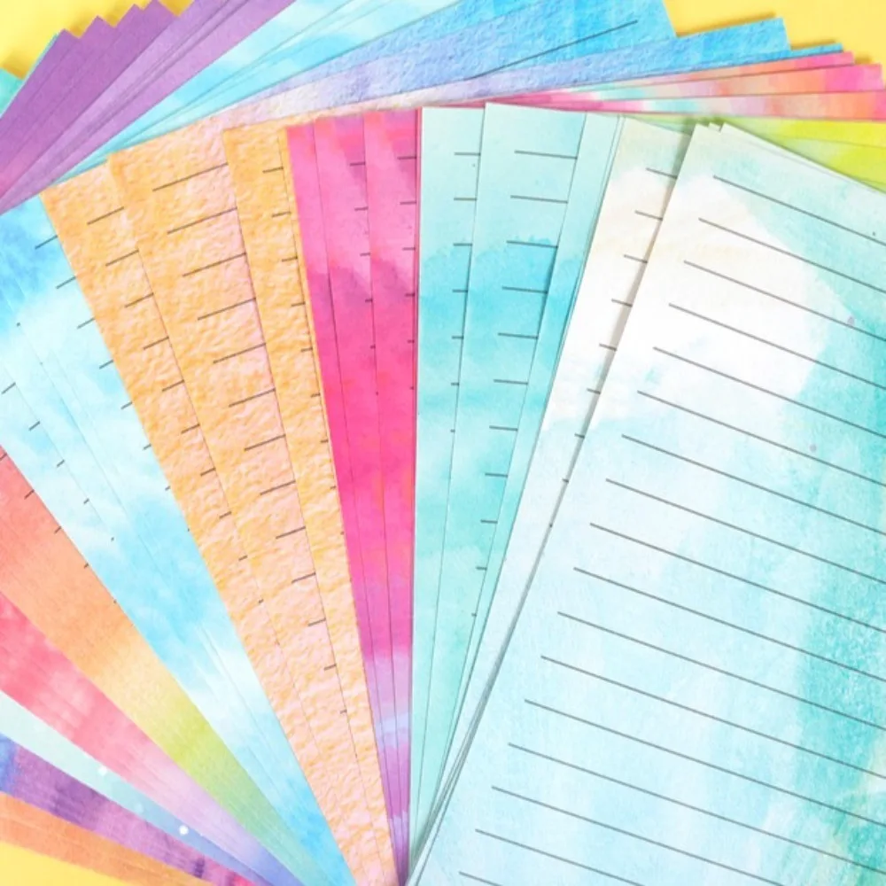 160pcs Watercolor Letter Paper and Envelope Set DIY Postcards Artistic Design Stationery Writing Paper Vintage Invitation Card