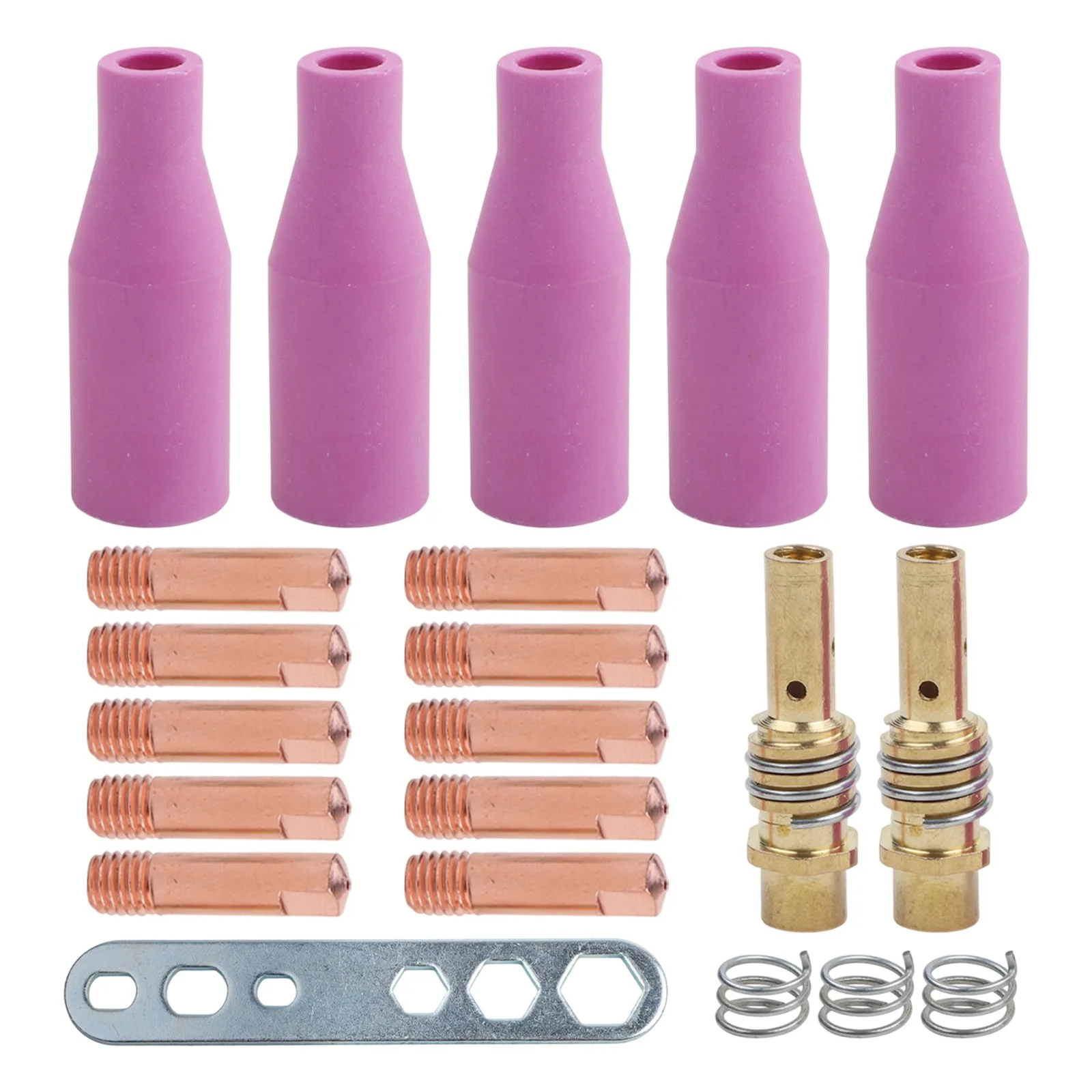 1set Welding Contact Tips 0.8mm Conductive Nozzles For MIG For MAG For AK15 For MB15 Welding Torch Accessories