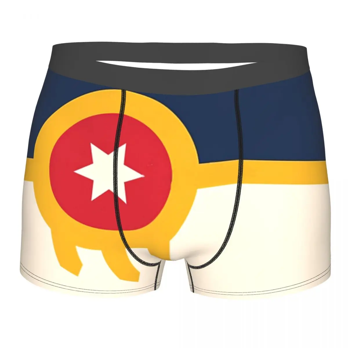 

Flag Of Tulsa, Oklahoma Underpants Breathbale Panties Male Underwear Print Shorts Boxer Briefs