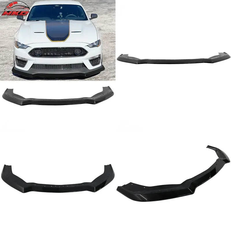 for Ford Mustang 2021-2023 Mach 1 Control Kit Bright Black PP Diffuser Front Lip Cover