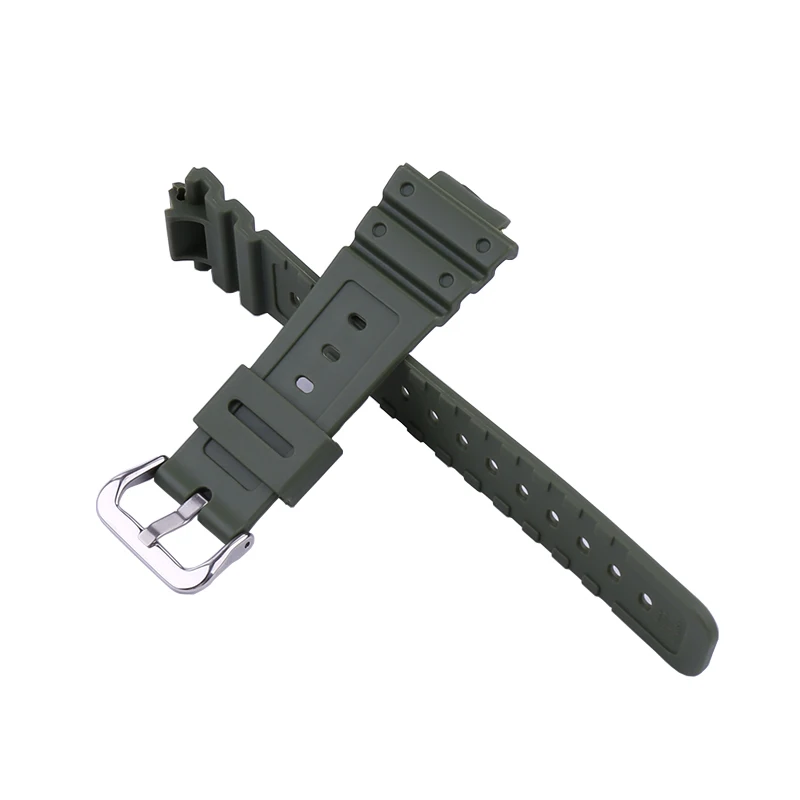 Correa de reloj y funda de resina para hombre de 16mm compatible con Casio DW-5600 5000 GWX-5600C GW-B5600 correa de reloj pulsera deportiva de goma para mujer