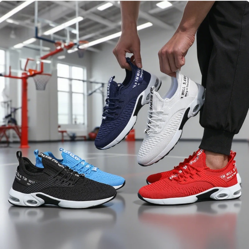 뜨거운 판매 남성 운동화 통기성 니트 운동화 남성용 캐 - Men Shoes Running Sale 리뷰 및 가격