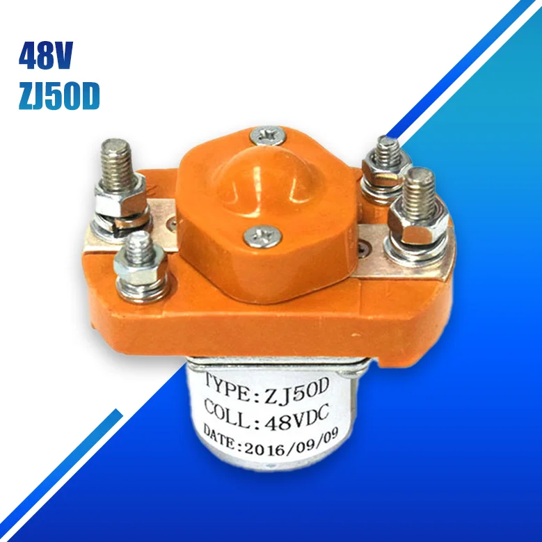 Offering 48v 50A ZJ50 Direct Current Anti-skid Magnetic Contactor Relay for Electric Golf Carts