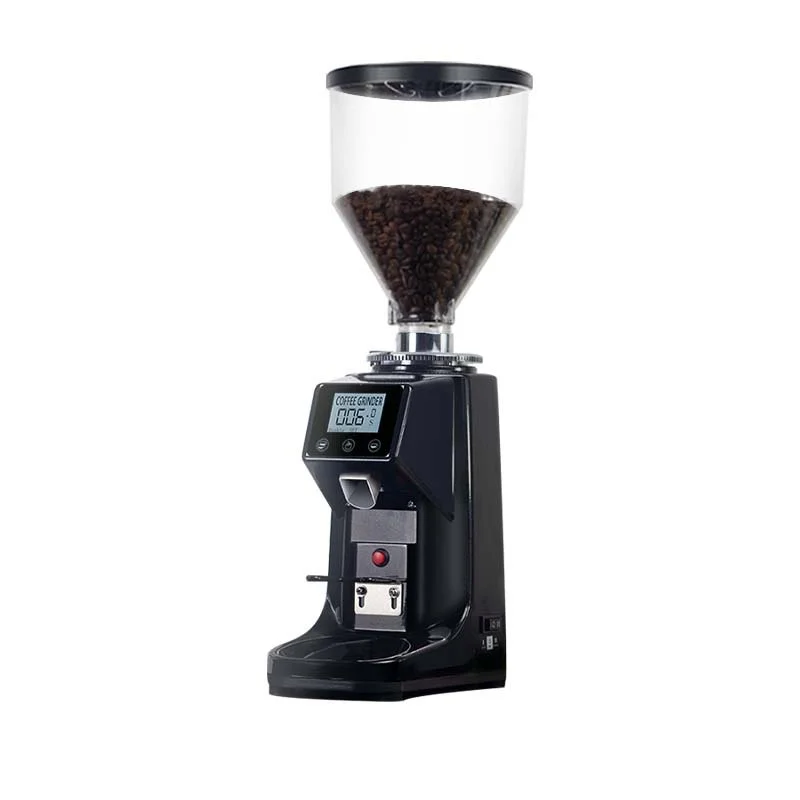 Cross Border Italian Quantitative Electric CNC Coffee Grinder LCD Touch Screen Fully Automatic Grinding Portable Hotel Use