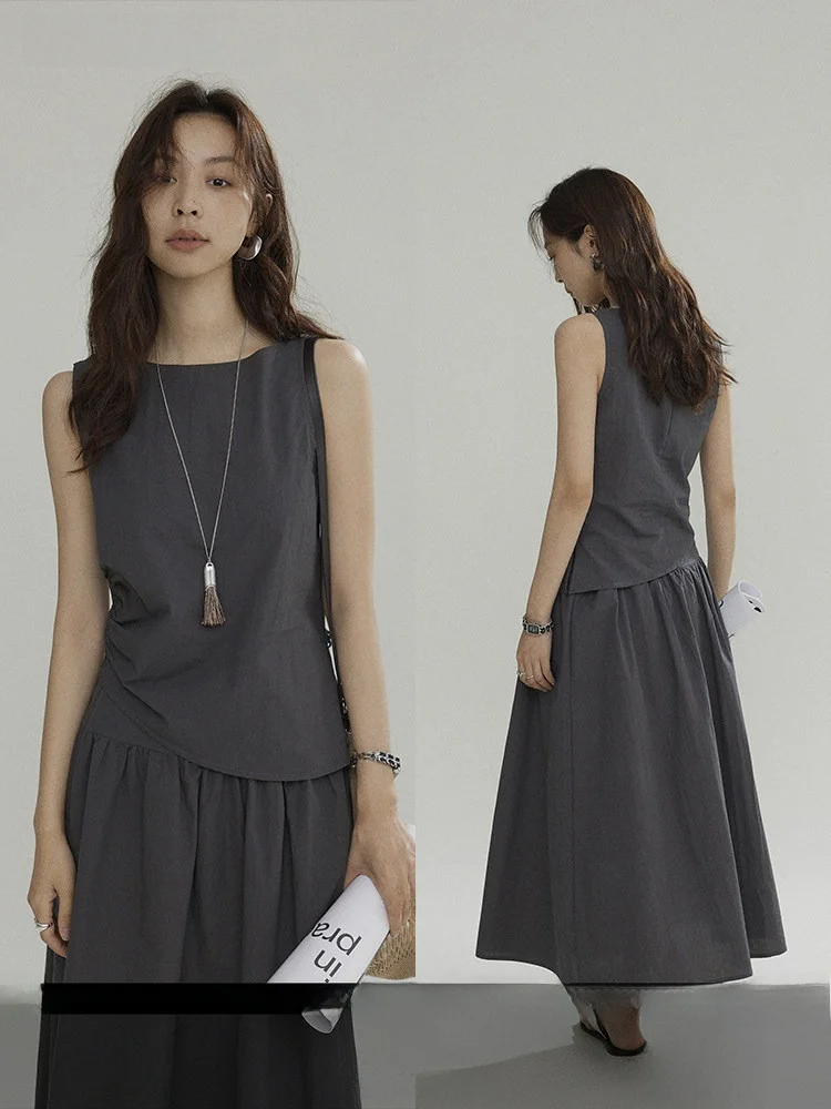 

Новинка лета: Элегантный женский комплект Joli — хлопковый топ на одно плечо и юбка с цветочным узором. Изысканная одежда.