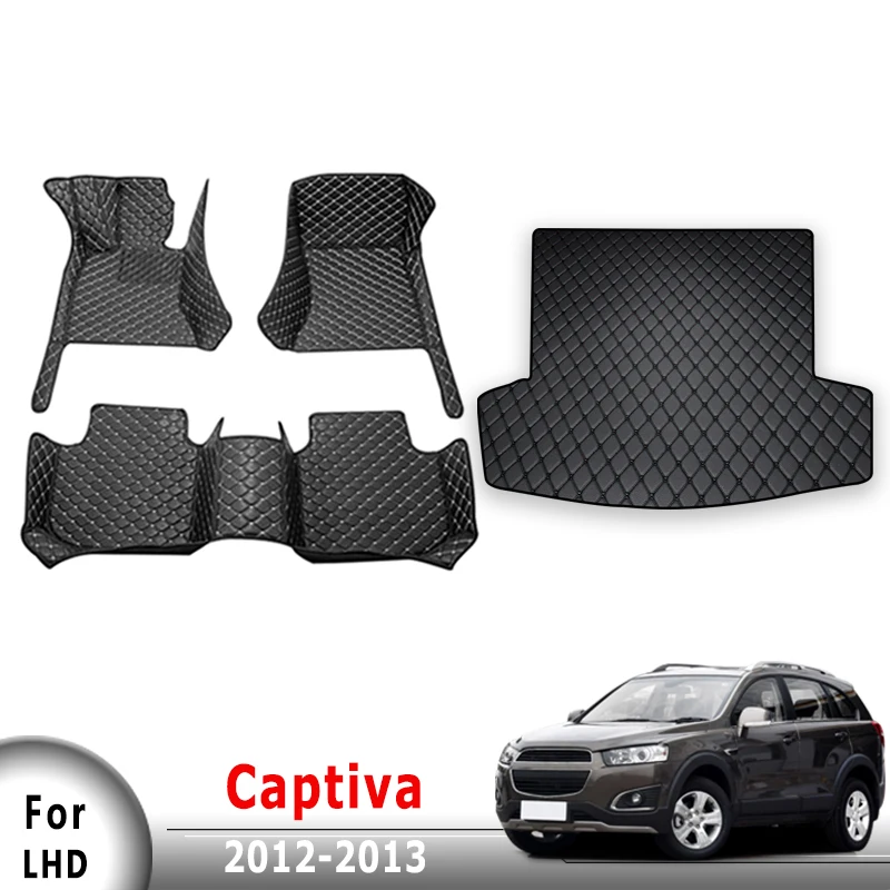 

Автомобильные коврики, коврики в багажник для Chevrolet Captiva 2012 2013, чехол, продукты, аксессуары для салона автомобиля, подушечки для ног, водонепроницаемые педали