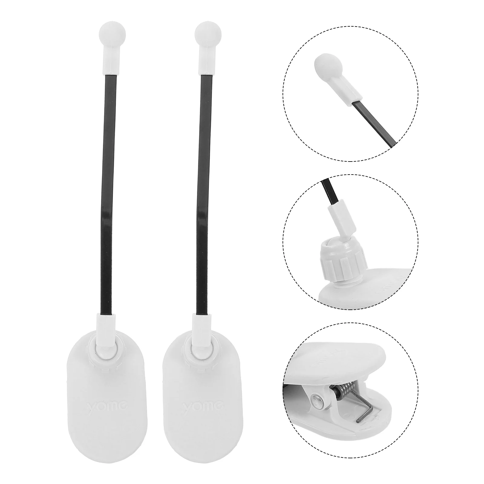 

Keyboards Piano Score Stand Music Note Holder Clip for Notation Bookend Clips White