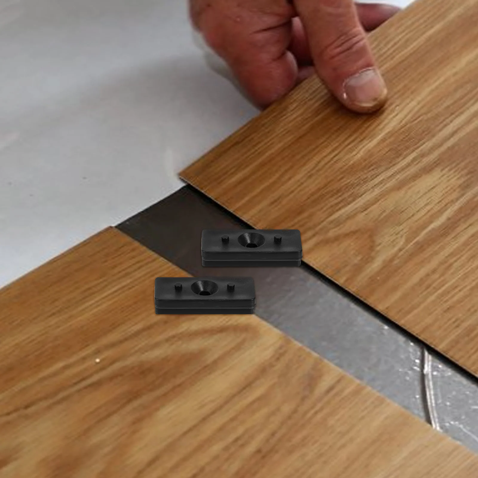 

100pcs Floor Fastening Clips Plastic Decking Fasteners Narrow Gap Hidden Fixing System For Composite Deck Boards Tool