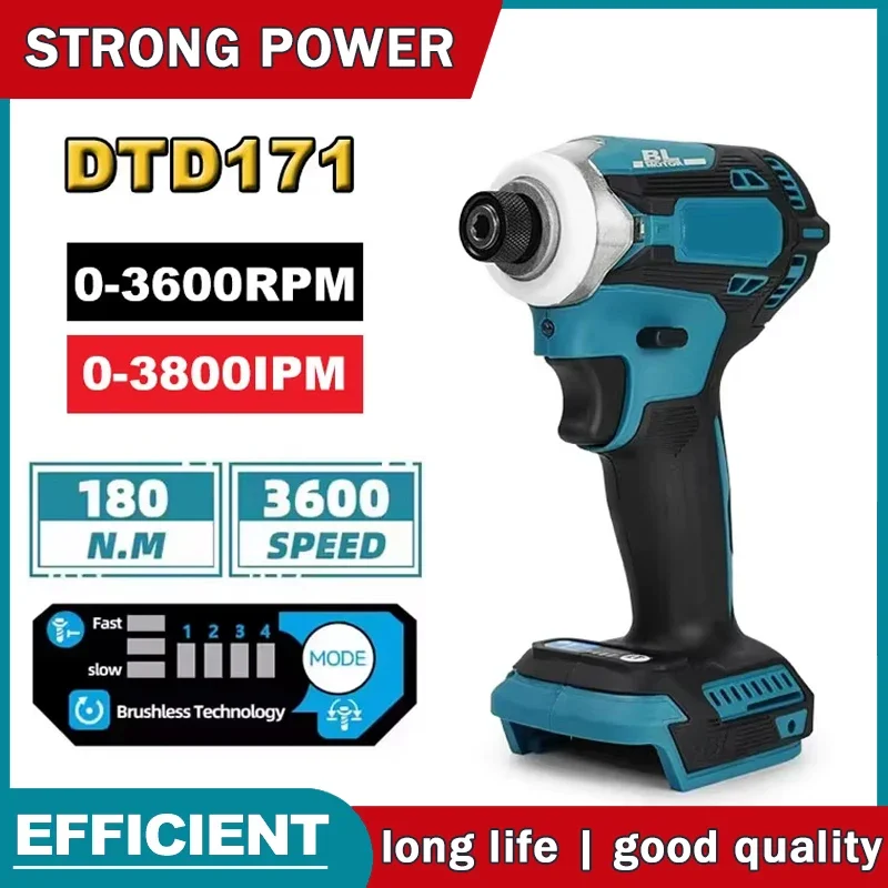 صالح ماكيتا DTD171 فرش شنيور يعمل بالبطارية قابلة للشحن مفك التدريبات أدوات كهربائية لاسلكية 18 فولت BL موتور أداة عارية وحدة أدوات