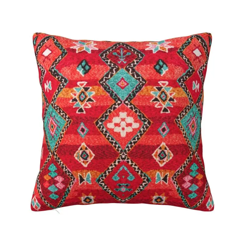 

Berber Colored Moroccan Style Pillow Case Living Room Decoration Bohemian Tribal Cushion Decoration Salon Square Pillowcase