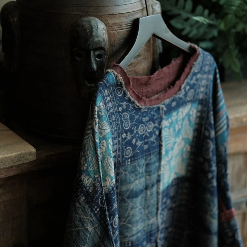 T-shirt casual da donna in cotone 100% nuovo arrivo 2025 primavera stile vintage o-collo stampa allentata manica a pipistrello femminile top tees M749