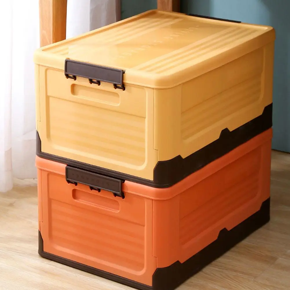 Folding Storage Box Multifunction Foldable Organizer Container Plastic Sundries Storages Supplies Organizer Box with Lid N EWW