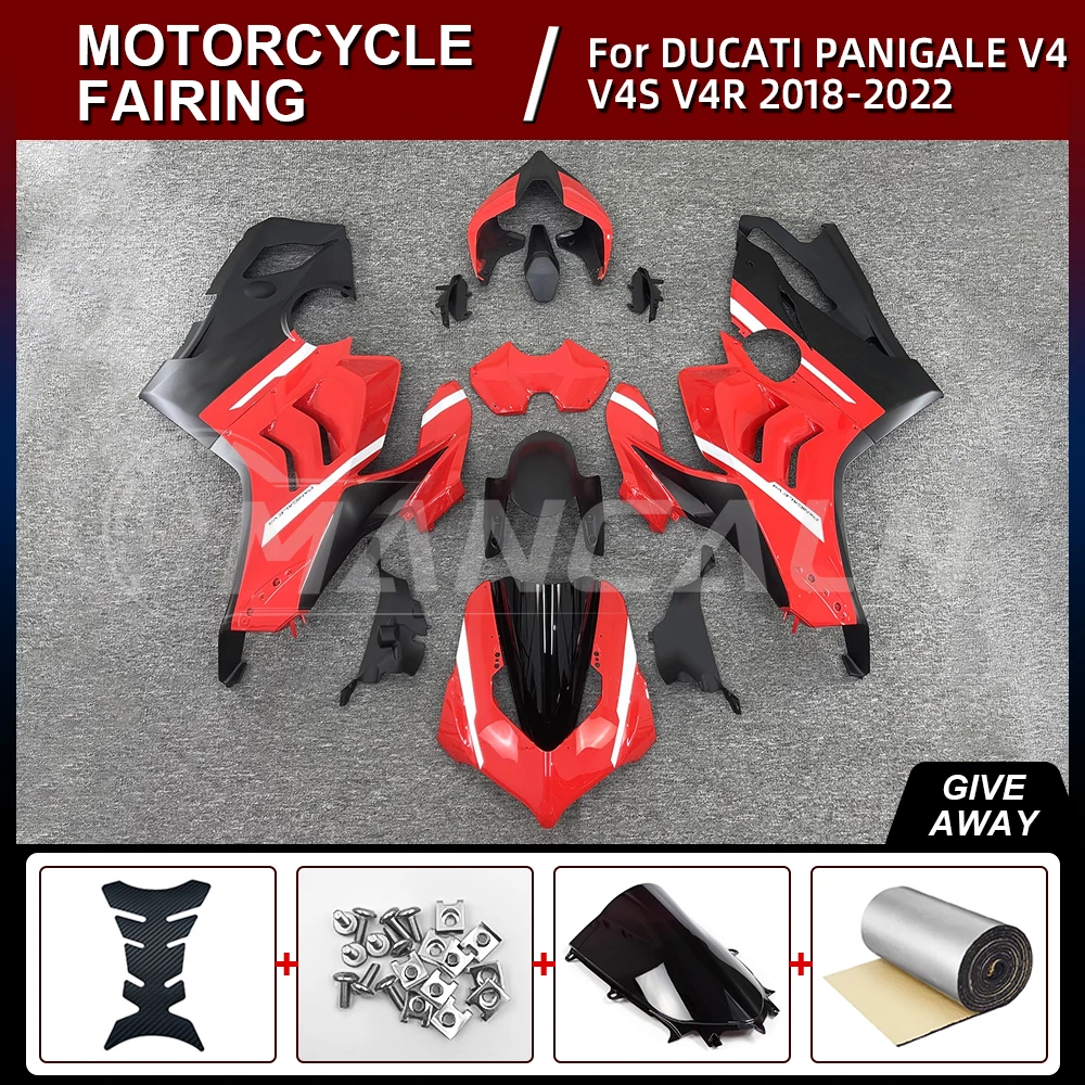 

NEW ABS Motorcycle fairings kit full Injection for DUCATI Panigale V4 V4S V4R 2018-2022 High Quality Body Kit Black Red White