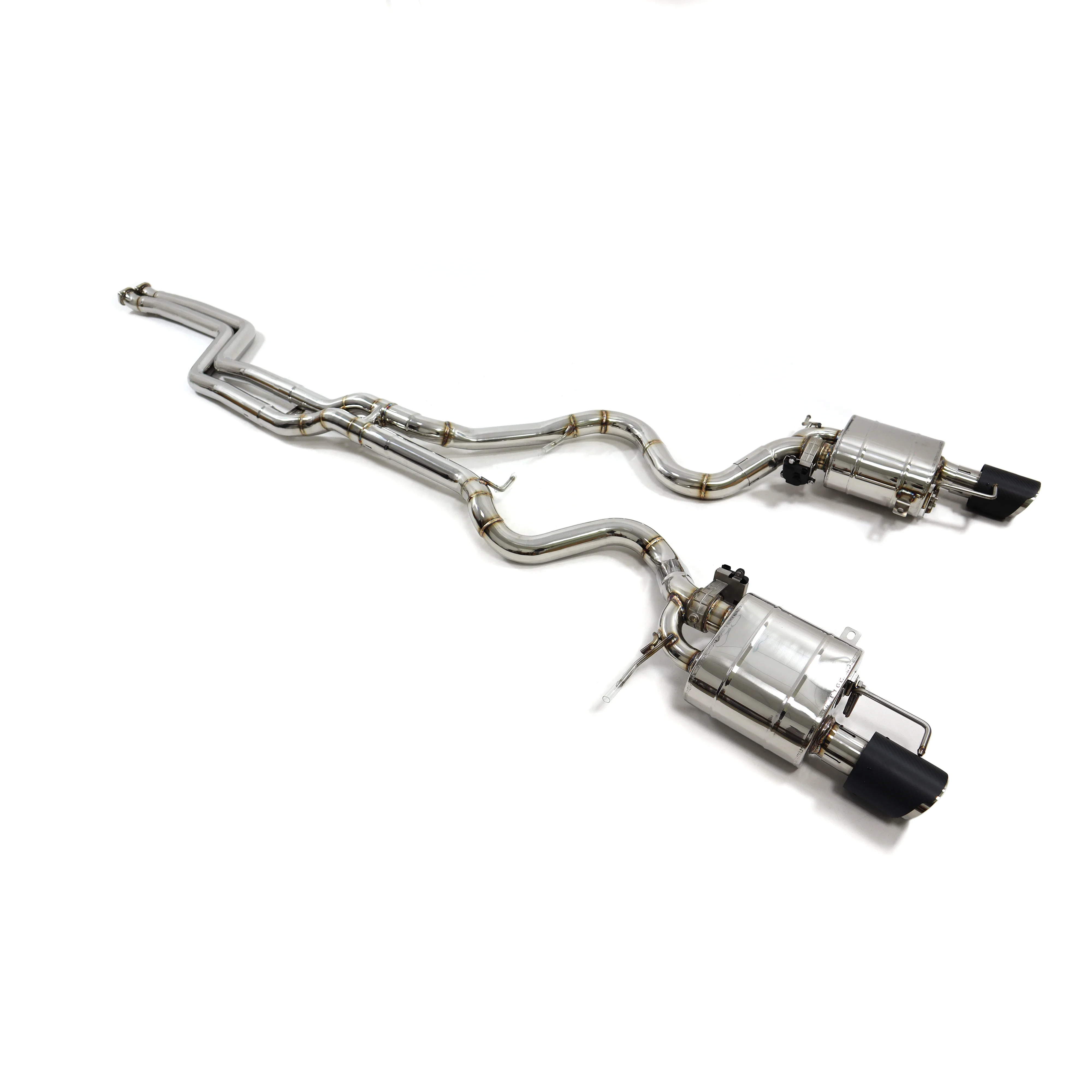 

ING Performance 2018+ For BMW 335i E90 Stainless Steel Catback Full Exhaust System With Valve Controller Muffler Resonator Tips