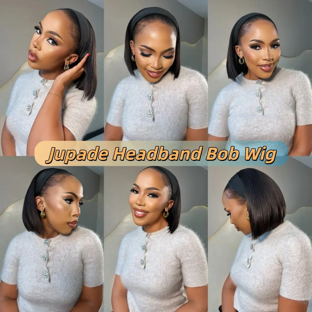 Thumbnail 3 - #80 Popular Human Hair Headband Wigs Choices