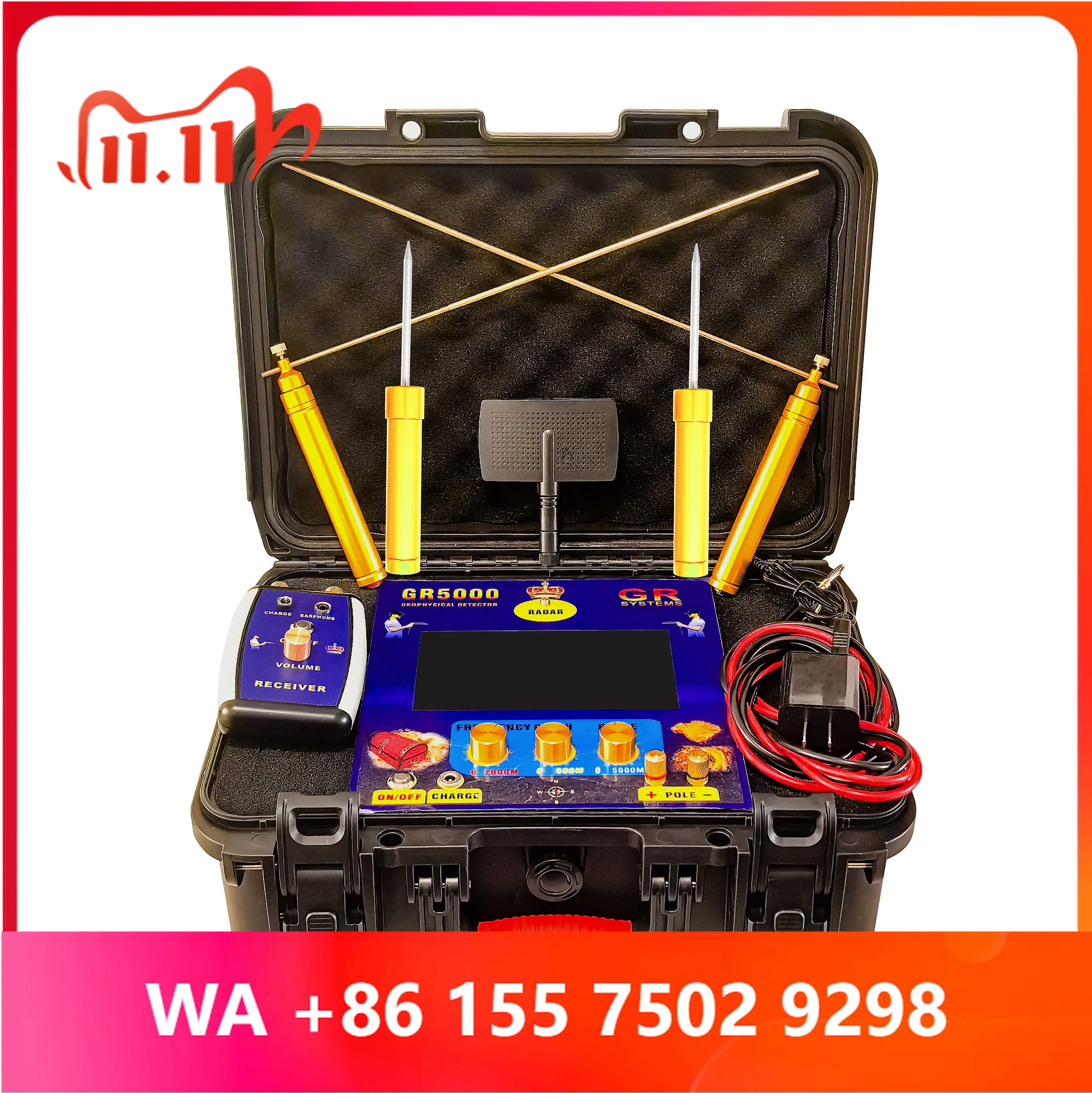 New ersion Aric GR 5000 Geophysical Long Range Gold, Siler, Copper, Diamond, Ruby, Emerald Probe