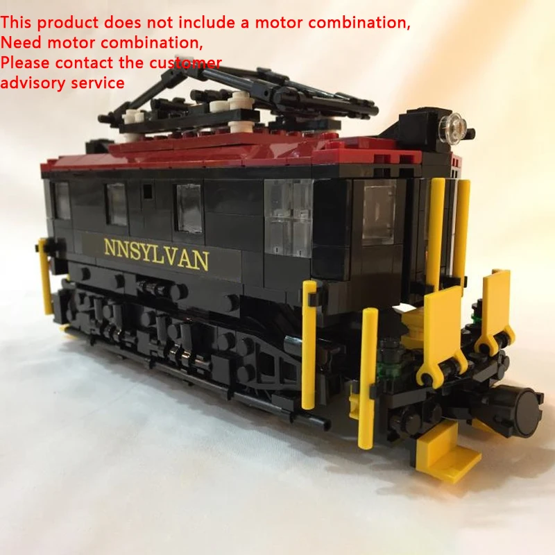 City Car Model MOC Building Bricks B1 Electric Shunting Locomotive Modular Technology Gifts Holiday Assemble Toys Suit