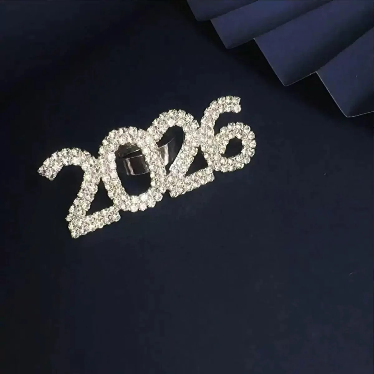 جديد 2026 هدايا الموضة حجر الراين خواتم الاصبع الديكور للنساء الزفاف كريستال حلقة مفتوحة قابل للتعديل مجوهرات اكسسوارات