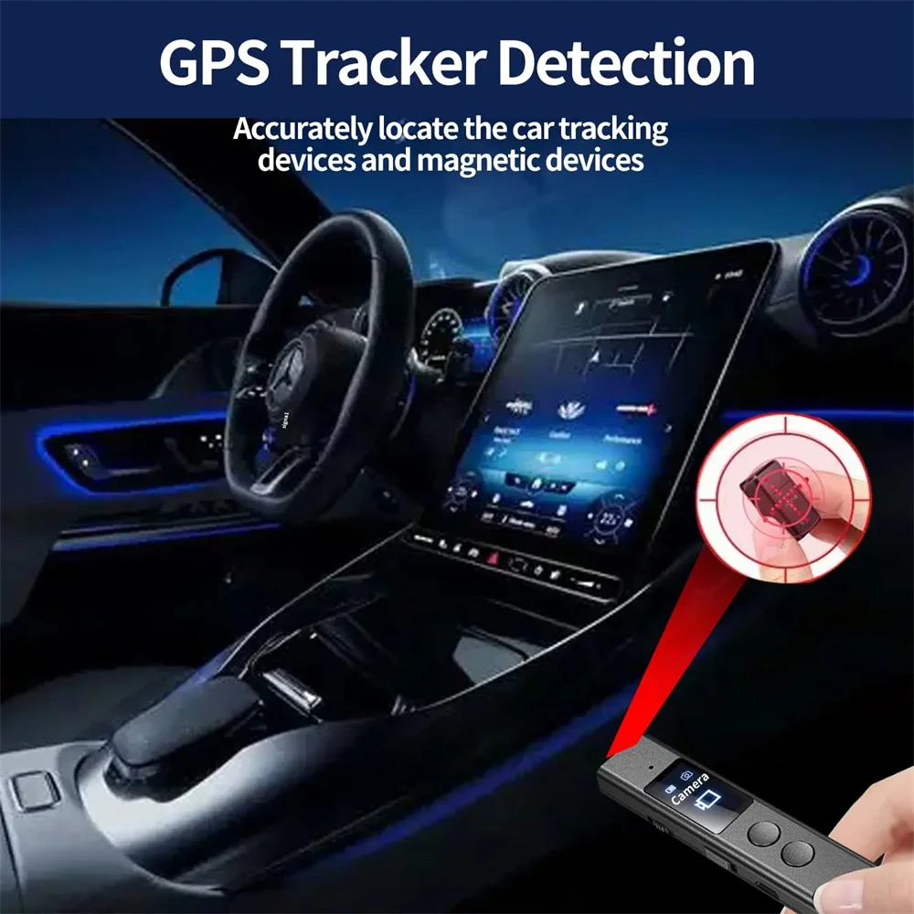 Hidden Spy Camera Detector Portable Anti Mini Bug Devices Spy Camera Wireless RF Gsm Signal Wiretapping GPS Tracker Cam Detect
