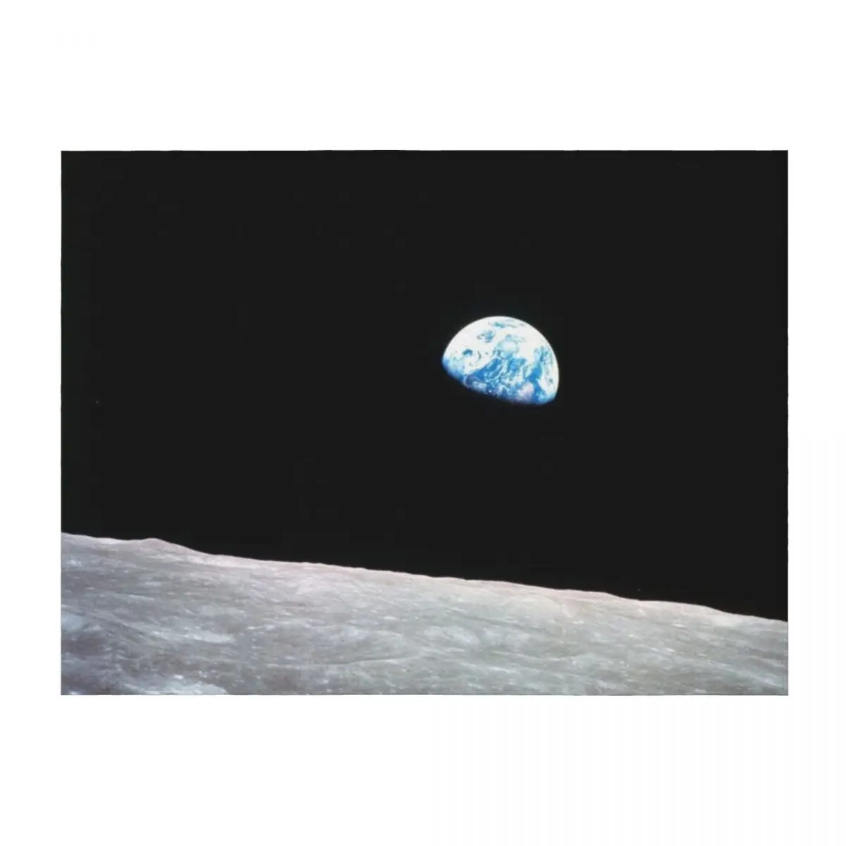 

Earthrise Beautiful Astronomy Image Throw Blanket Picnic For Decorative Sofa Decorative Beds Baby Blankets