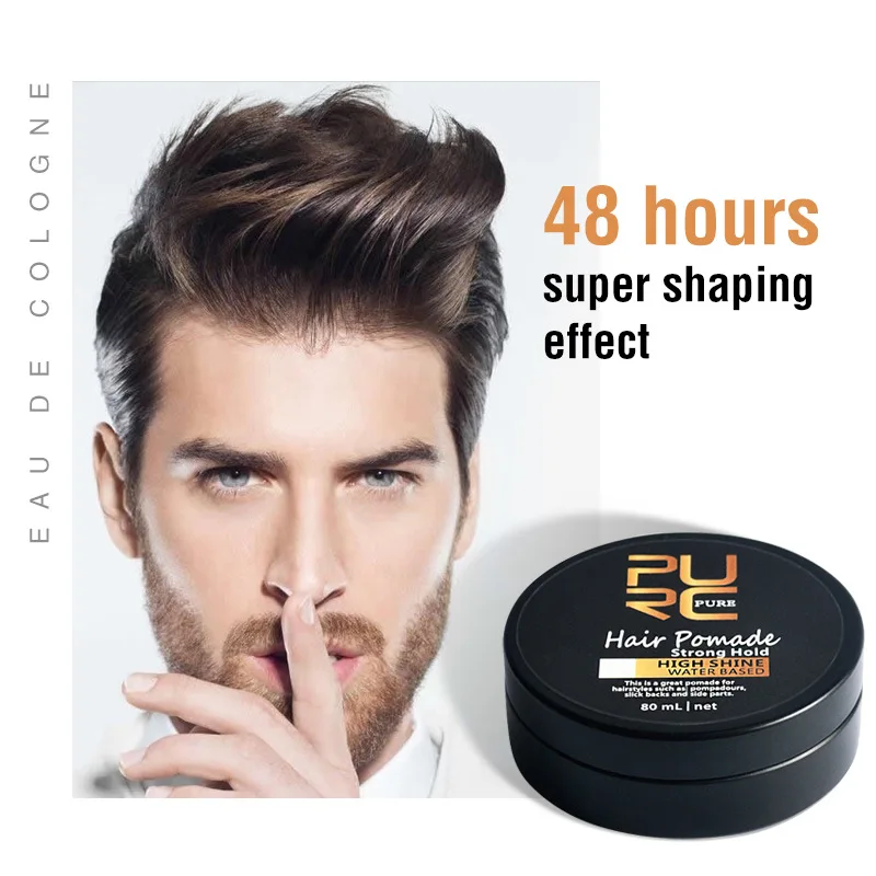 Big Back Hairstyle Retro Hair Oil Men's Hair Styling Hair Wax Styling Styling Hairs Paste Strong Hold High Shine Look Nice