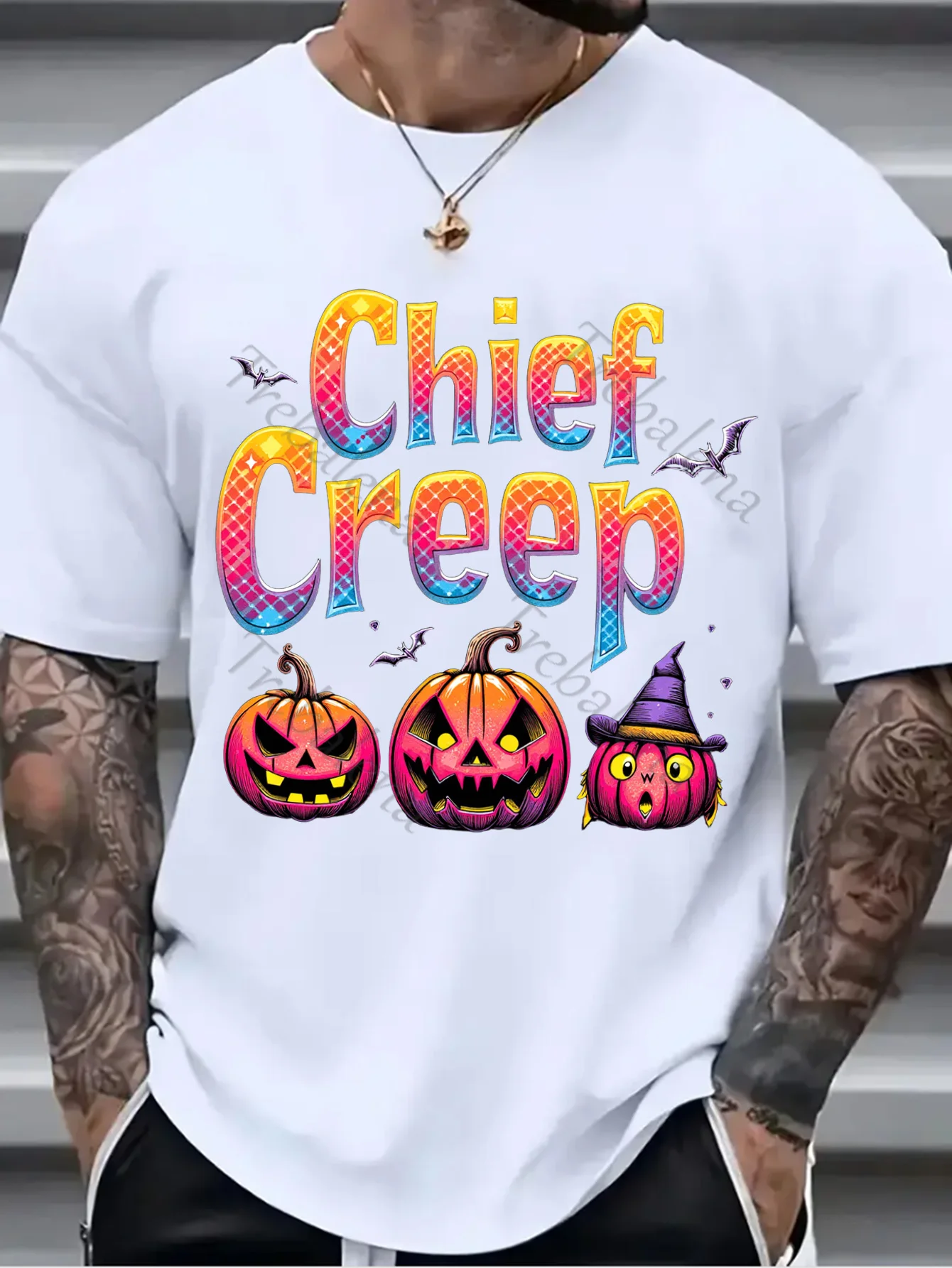 

1pc Wall Tapestry Halloween "Chief Creep" Pumpkin Trio Tapestry - Festive & Spooky Decor