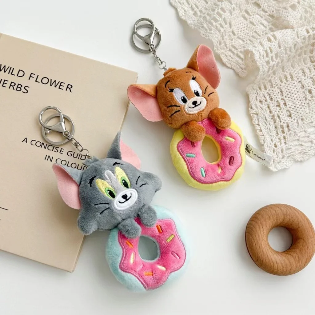 Donut Serie Animatie Derivaten Rugzak Pluche Pop Hanger Muis Kawaii Kat Prachtige Mooie Brithday Cadeau Voor Vriend