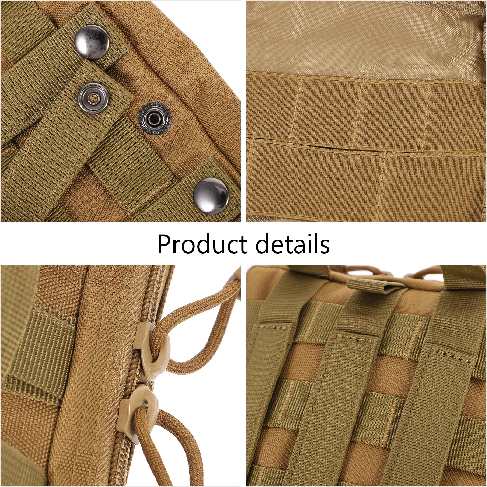 

Multi-Purpose Tools Storage Bag Oxford Cloth Durable Organizer Portable Zipper Pouch for Outdoor Camping Hiking Utility Storage