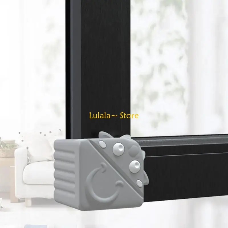 Y4QA Safety Window Corner Protector Soft Bumper Guard Pad for Baby Play Areas Fashionable Cartoon Window Edges Cushion