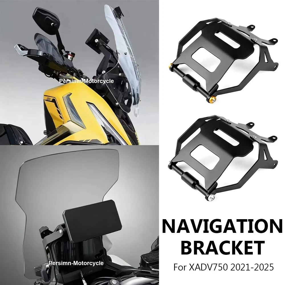 new-for-honda-xadv750-2021-2025-motorcycle-accessories-front-navigation-bracket-black-parts-navigation-holder-navigator-gps-kits